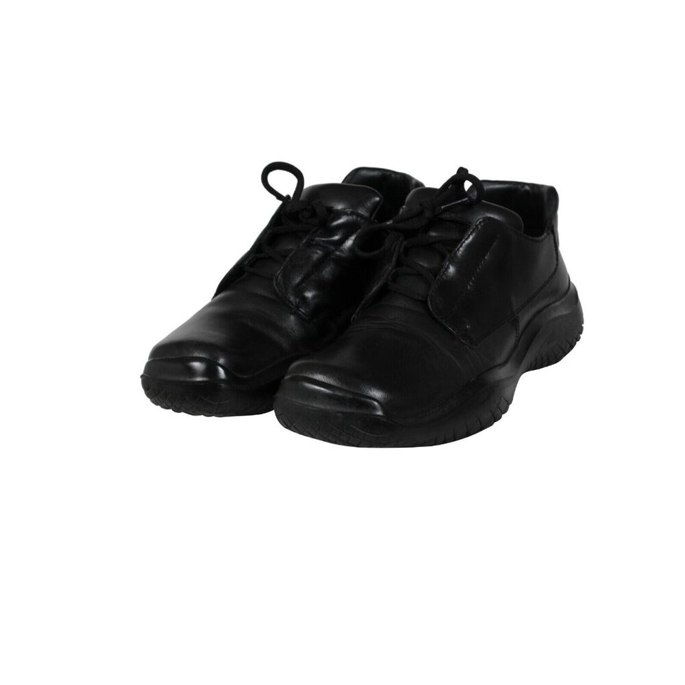 Prada Mens Vintage Chunky Derby US 10 UK 9 Black Leather AW99 Vibram Square Toe - Picture 3 of 11